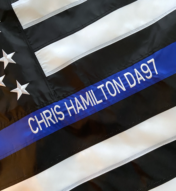 Custom Thin Blue Line Flag (2'x3′)