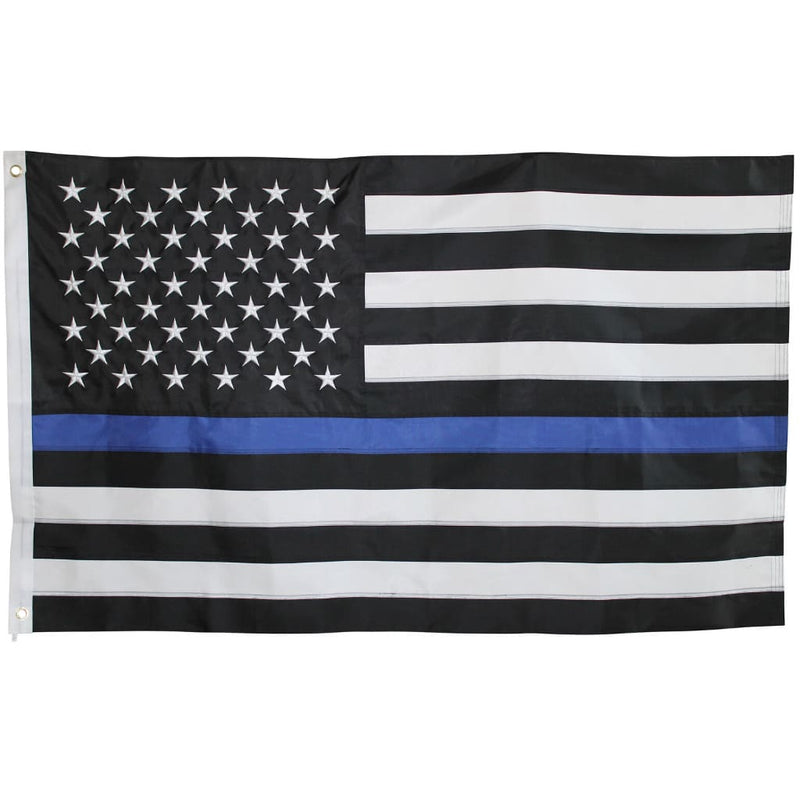 Thin Blue Line Flag - Black White and Blue US Police Flags - finelineflag