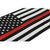 Waterproof Thin Red Line Flag sticker